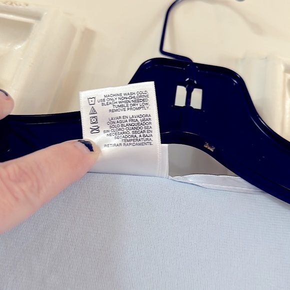 Pretty Vintage Baby_Blue *Long Sleeves Soft Fleece Nightgown w/Quilted Design 3x - Picture 8 of 16